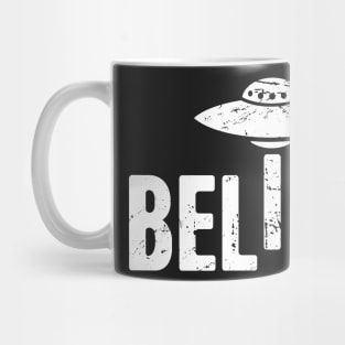 BELIEVE | UFO Alien Abduction Mug